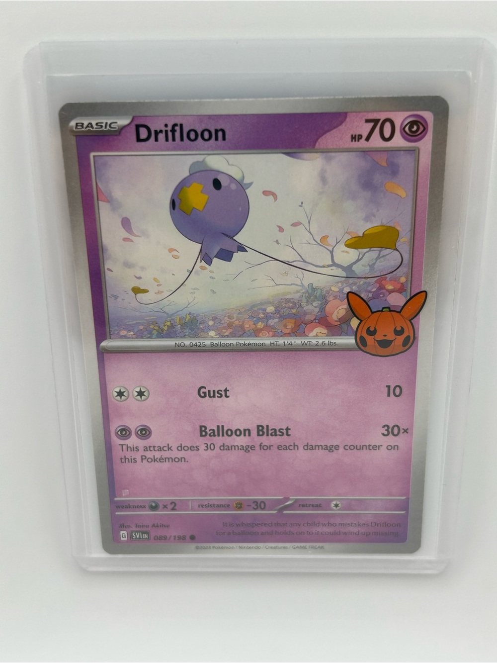 Drifloon Pokémon Trading Card - Trick or Trade 🎃 089/198